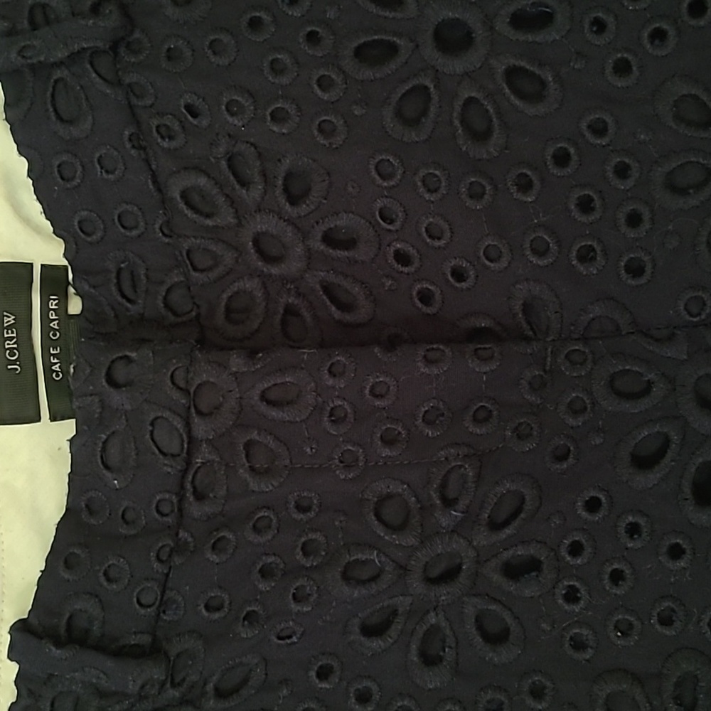 J. Crew Pinwheel Eyelet Cafe Capri